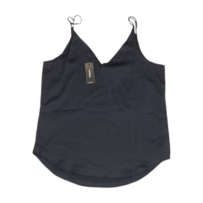 Navy Solid Sleeveless Blouse