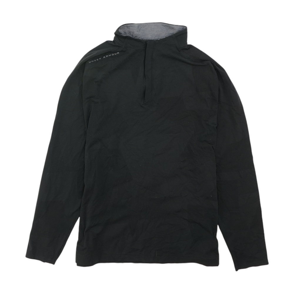 Under Armour Black Solid 1/4 Zip Pullover – Image 1