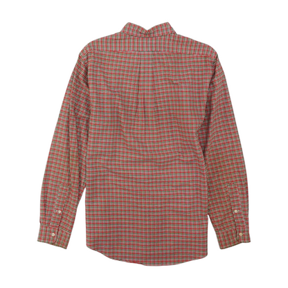 Red Plaid Long Sleeve Button Down