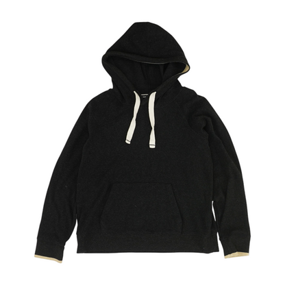 Black Solid Hoodie Pullover