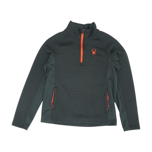 Black Solid 1/4 Zip Pullover