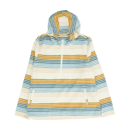 O'Neill White Striped 1/4 Zip Pullover – Image 1