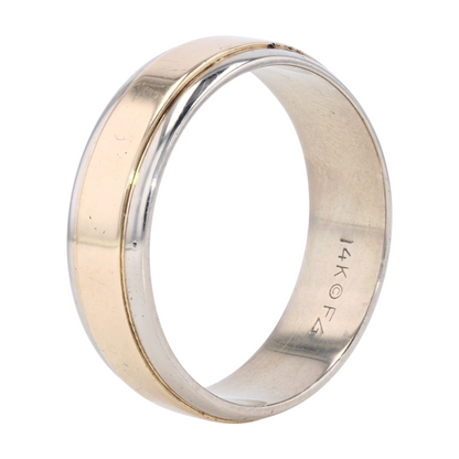 14K Two-Tone Gold Band