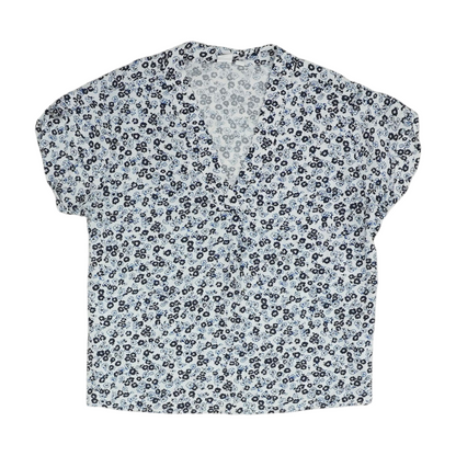White Floral Blouse