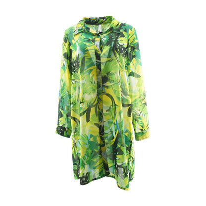 Green Misc Midi Dress