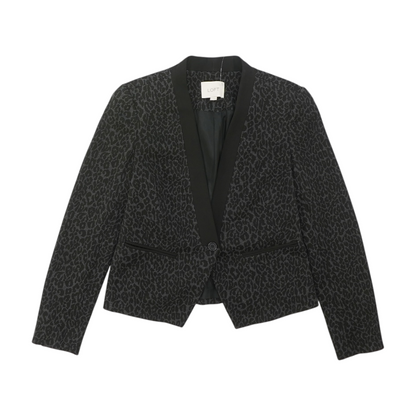 Charcoal Animal Print Blazer