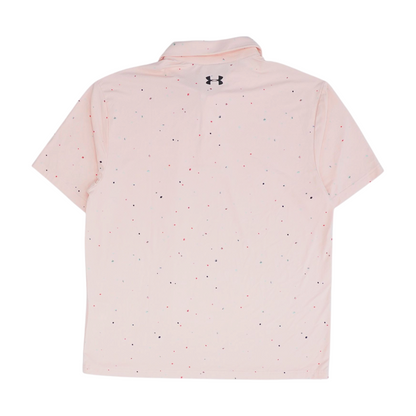 Pink Print Short Sleeve Polo