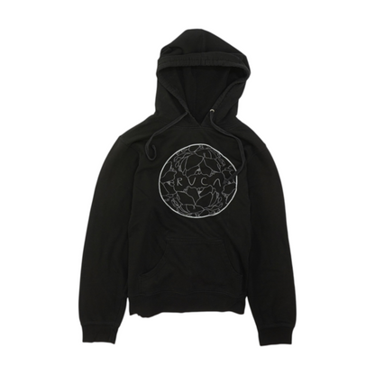Black Solid Hoodie Pullover