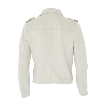 Beige Solid Jacket