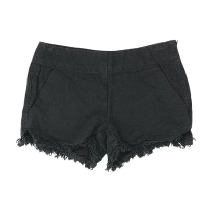 Black Solid Shorts