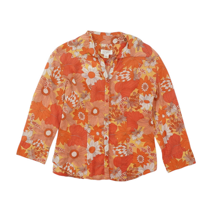 Yellow Floral Button Down
