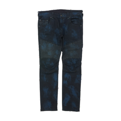 Black Tie-Dye Regular Jeans