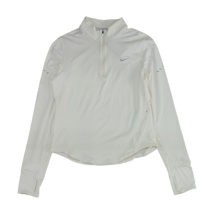 Ivory Solid 1/4 Zip Pullover