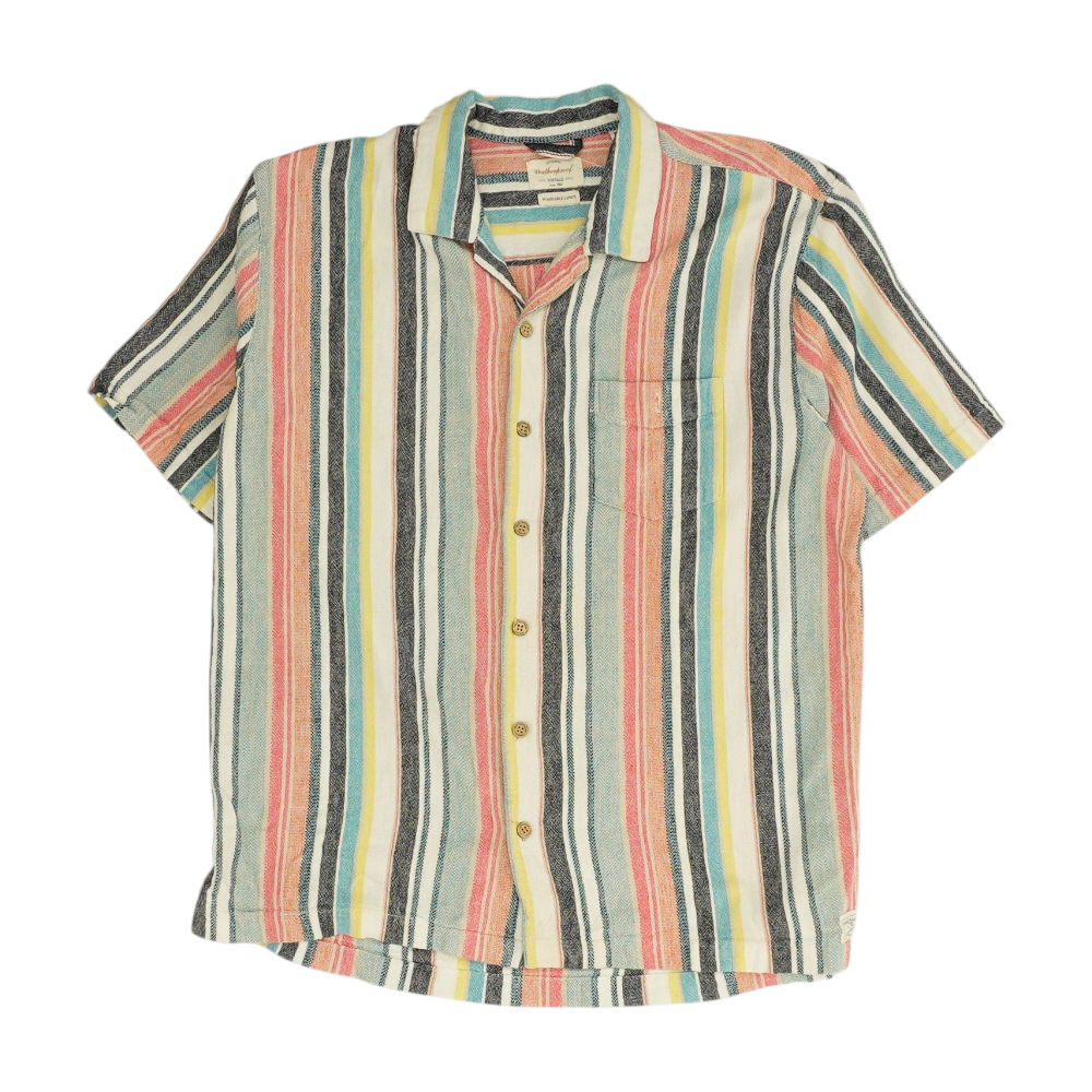 Multi Striped Short Sleeve Button Down