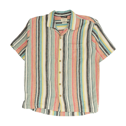 Multi Striped Short Sleeve Button Down