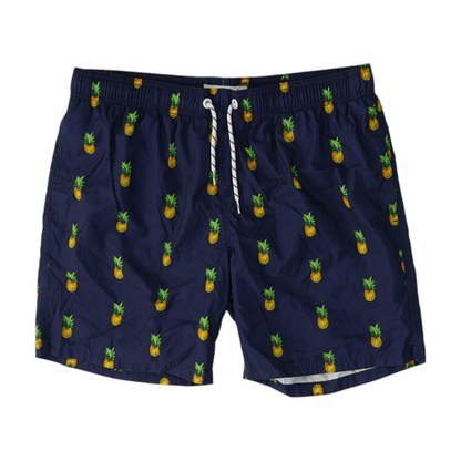 Navy Print Swim Bottom