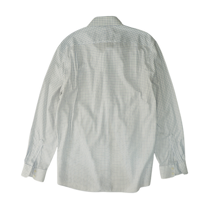 White Check Long Sleeve Button Down