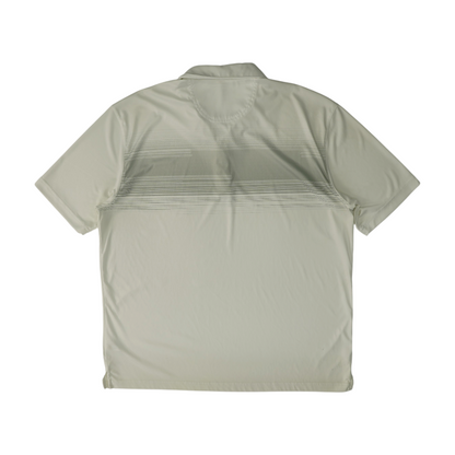 White Striped Short Sleeve Polo