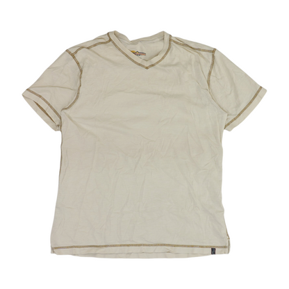 Beige Solid T-Shirt