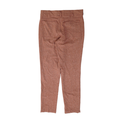 Red Abstract Regular Pants