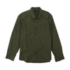 Green Solid Flannel Button Down