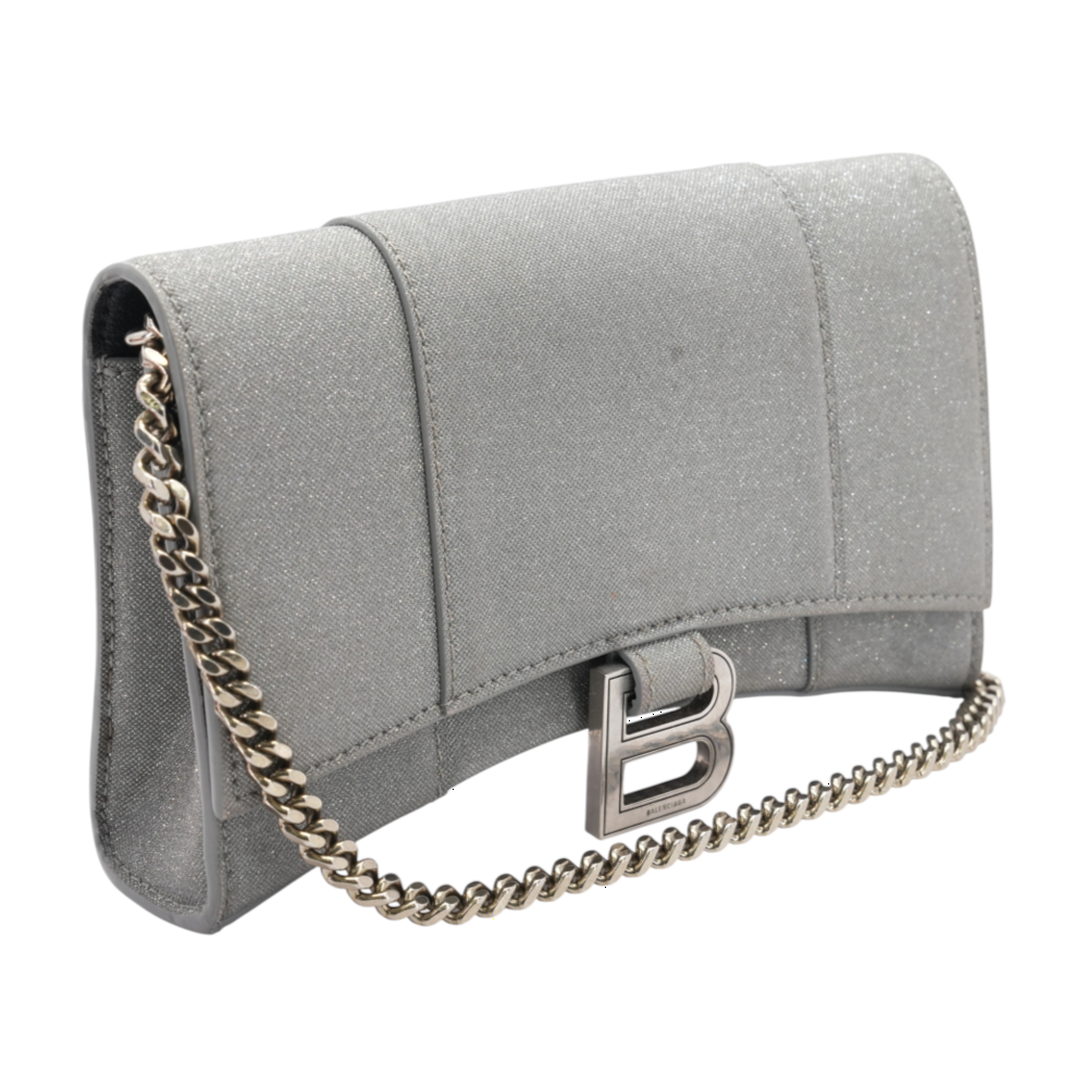 Hourglass XS Wallet On Chain in Sparkling Fabric