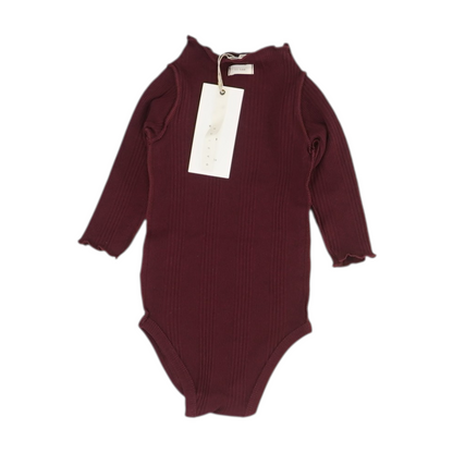 Maroon Long Sleeve One-Piece