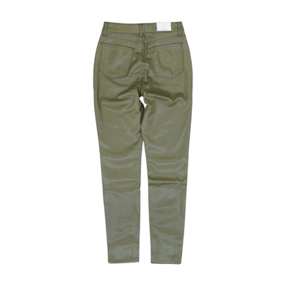 Green Solid Pants