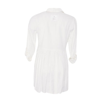 White Maternity Button Down