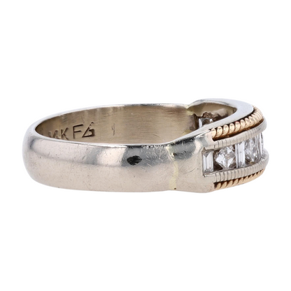 1/3 ctw 14K Two-Tone Gold Diamond Band Ring
