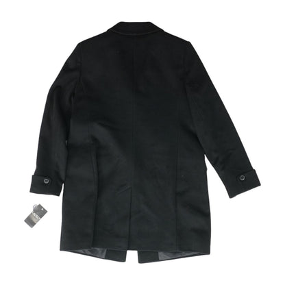 Black Solid Topcoat Coat