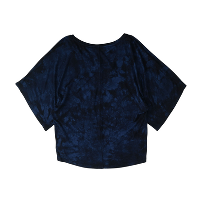 Navy Tie-Dye Blouse