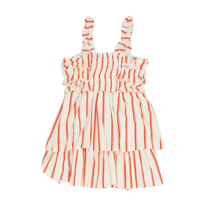 White Striped Dress