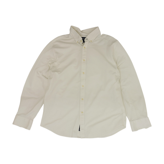 Ivory Solid Long Sleeve Button Down