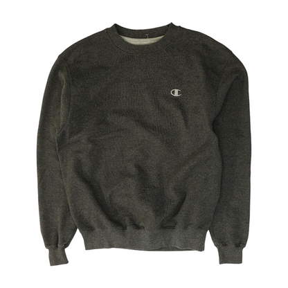 Gray Solid Sweatshirt Pullover