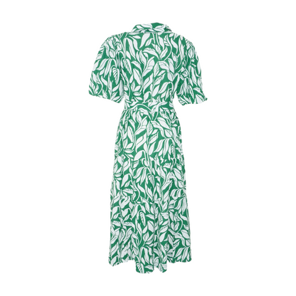 Green Graphic Maxi Dress