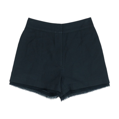 Black Solid Chino Shorts