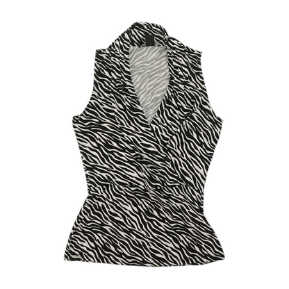 Black Animal Print Blouse