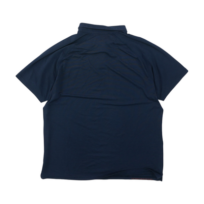 Navy Solid Short Sleeve Polo