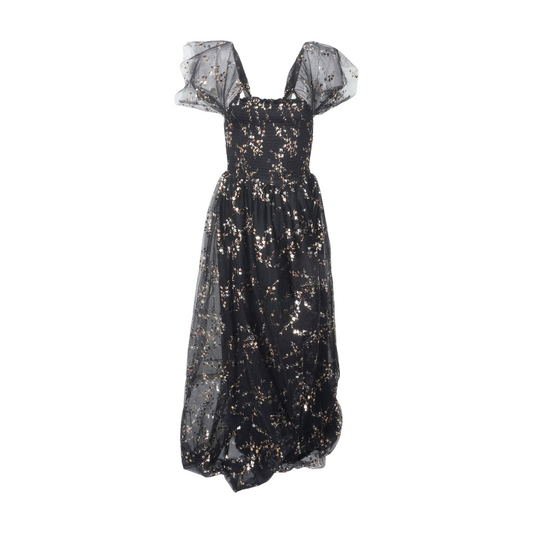 Black Floral Maxi Dress