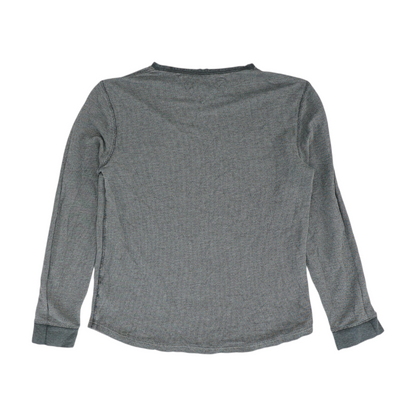 Gray Solid Cardigan Sweater