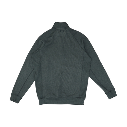 Gray Solid 1/4 Zip Pullover