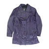 Purple Solid Leather Jacket