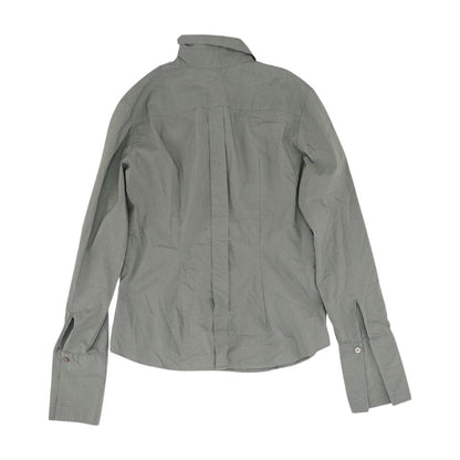 Gray Solid Button Down
