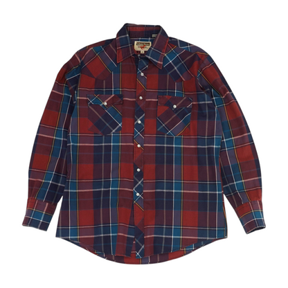 Red Plaid Long Sleeve Button Down