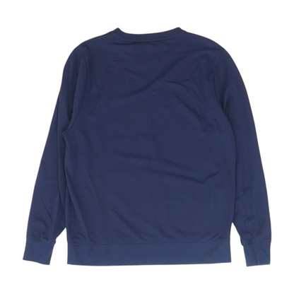 Navy Solid Sweatshirt Pullover