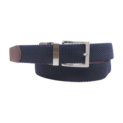Blue Reversible Woven Belt