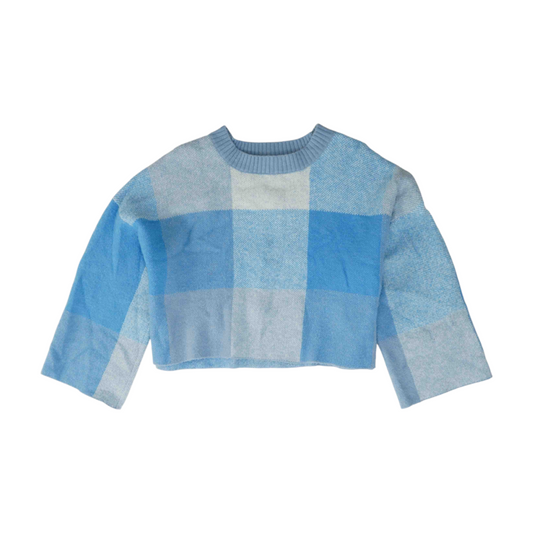 Blue Check Pullover Sweater