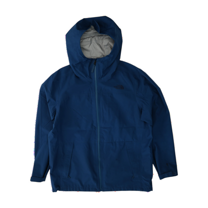 Blue Solid Rain Jacket