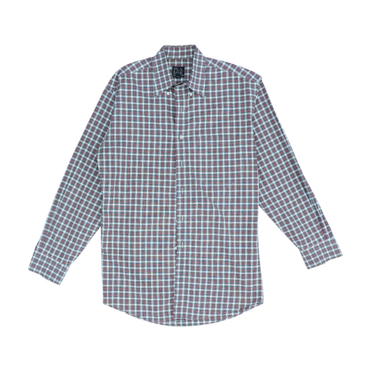 Red Plaid Long Sleeve Button Down